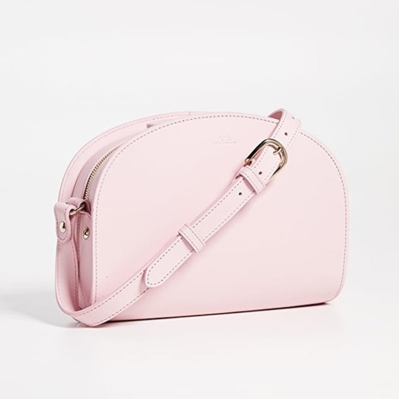A.P.C. half moon bag rose pale pink - Picture 1 of 5